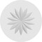 Ekena Millwork Standard Grayson Flower Rosette With Square Edge, 5"W x 5"H x 3/4"P ROSP050X050X075GRY09 - alternate 2